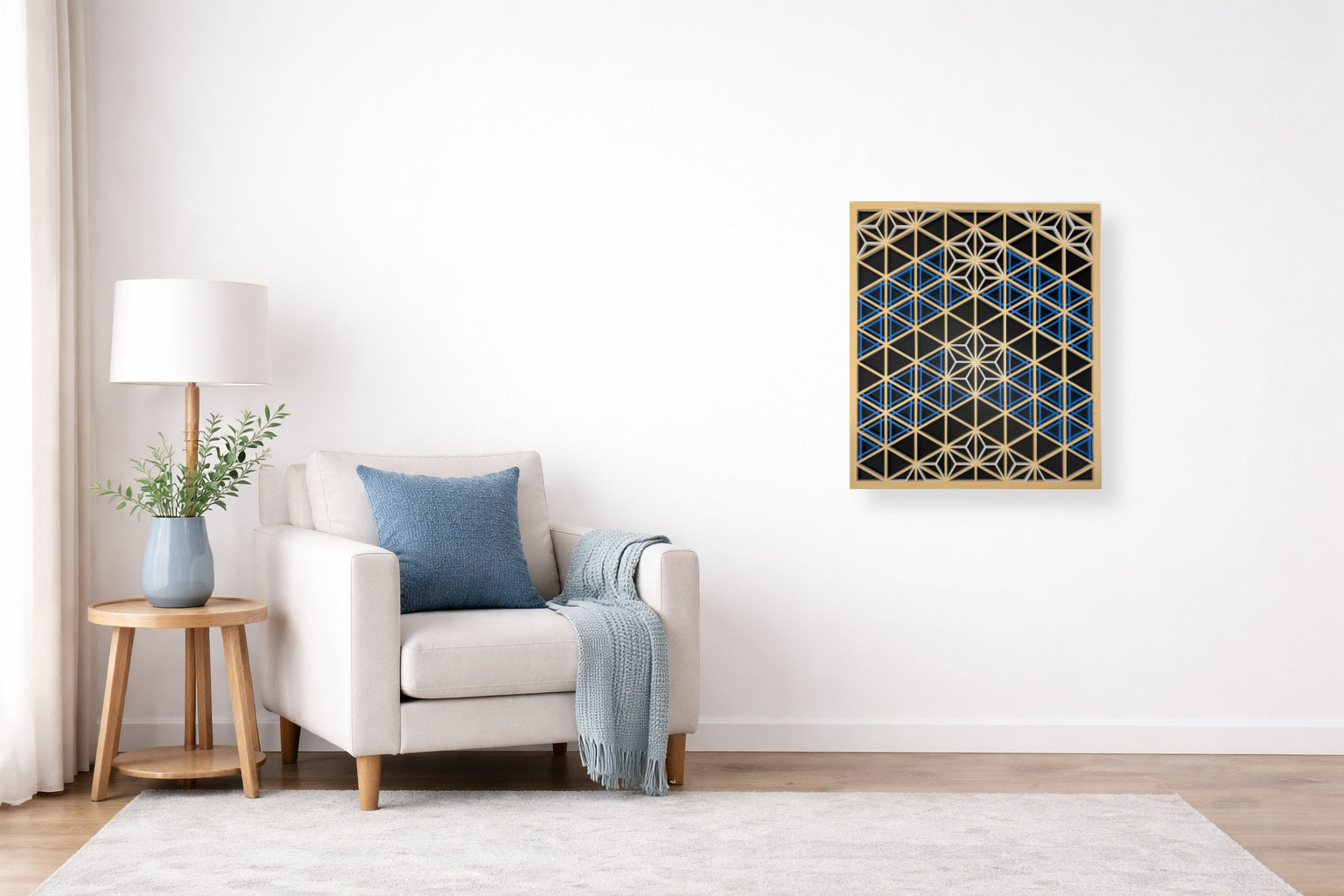 Modern Kumiko Wall Art Panel Kit